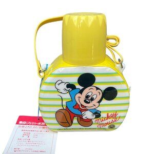 Zojirushi Mickey Mouse Yellow Vtg Water Bottle Walt Disney Productions New